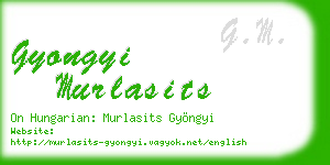 gyongyi murlasits business card