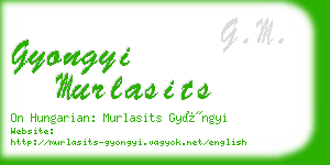 gyongyi murlasits business card